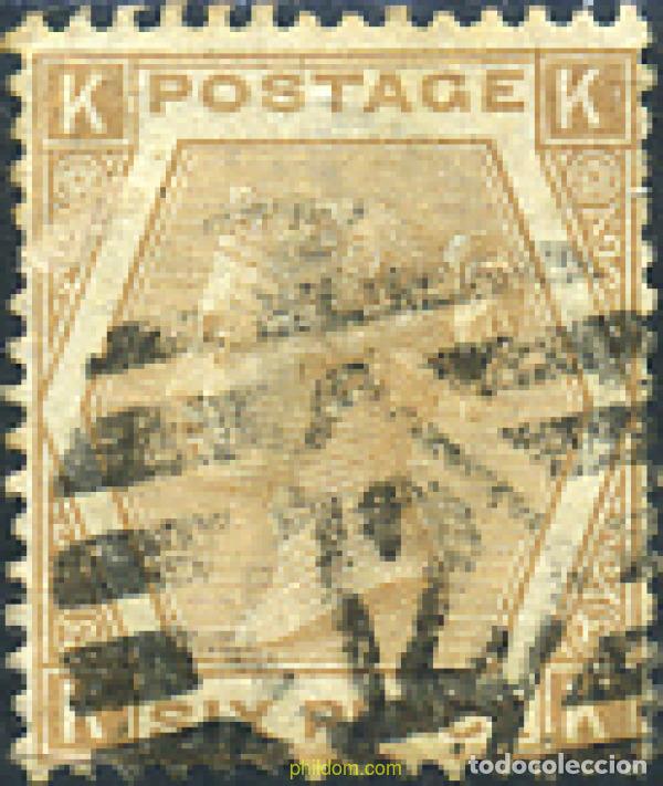 Sellos: 286683 USED GRAN BRETA&Ntilde;A 1872 RETRATO DE LA REINA VICTORIA