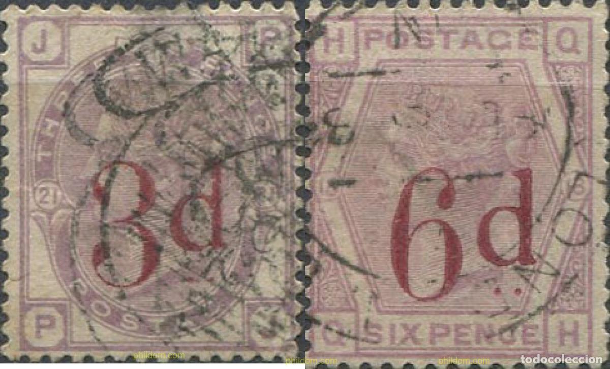 Sellos: 670055 USED GRAN BRETA&Ntilde;A 1883 RETRATO DE LA REINA VICTORIA