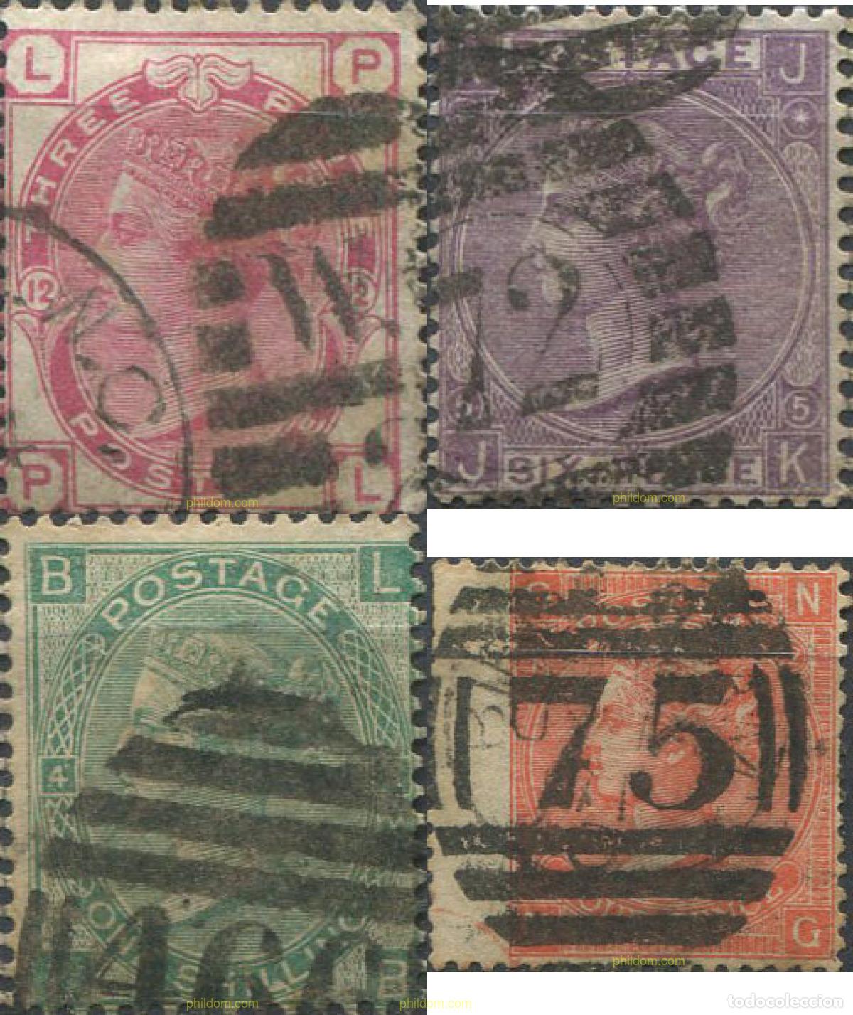 Sellos: 669855 USED GRAN BRETA&Ntilde;A 1865 RETRATO DE LA REINA VICTORIA