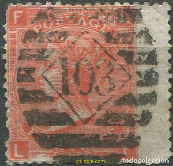 Sellos: 669859 USED GRAN BRETA&Ntilde;A 1865 RETRATO DE LA REINA VICTORIA