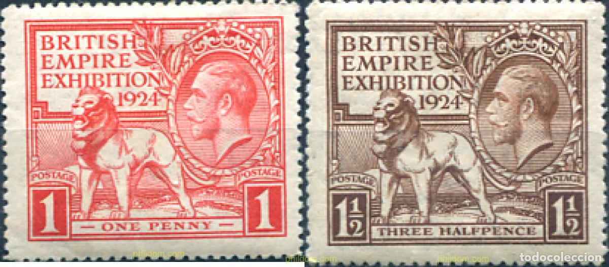 Sellos: 141744 MNH GRAN BRETA&Ntilde;A 1924 EXPOSICION DEL IMPERIO BRITANICO EN WEMBLEY