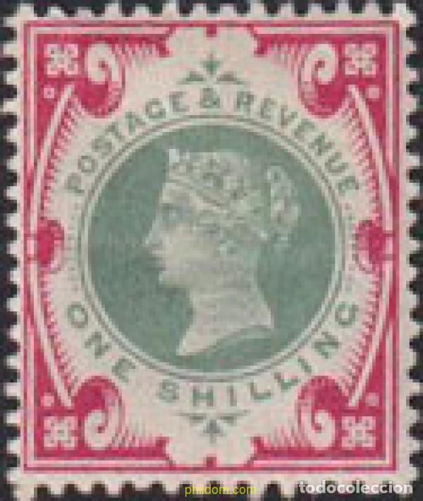 Sellos: 616095 HINGED GRAN BRETA&Ntilde;A 1887 50 ANIVERSARIO DEL REINADO DE LA REINA VICTORIA