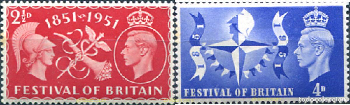 Timbres: 141795 MNH GRAN BRETA&Ntilde;A 1951 FESTIVAL NACIONAL