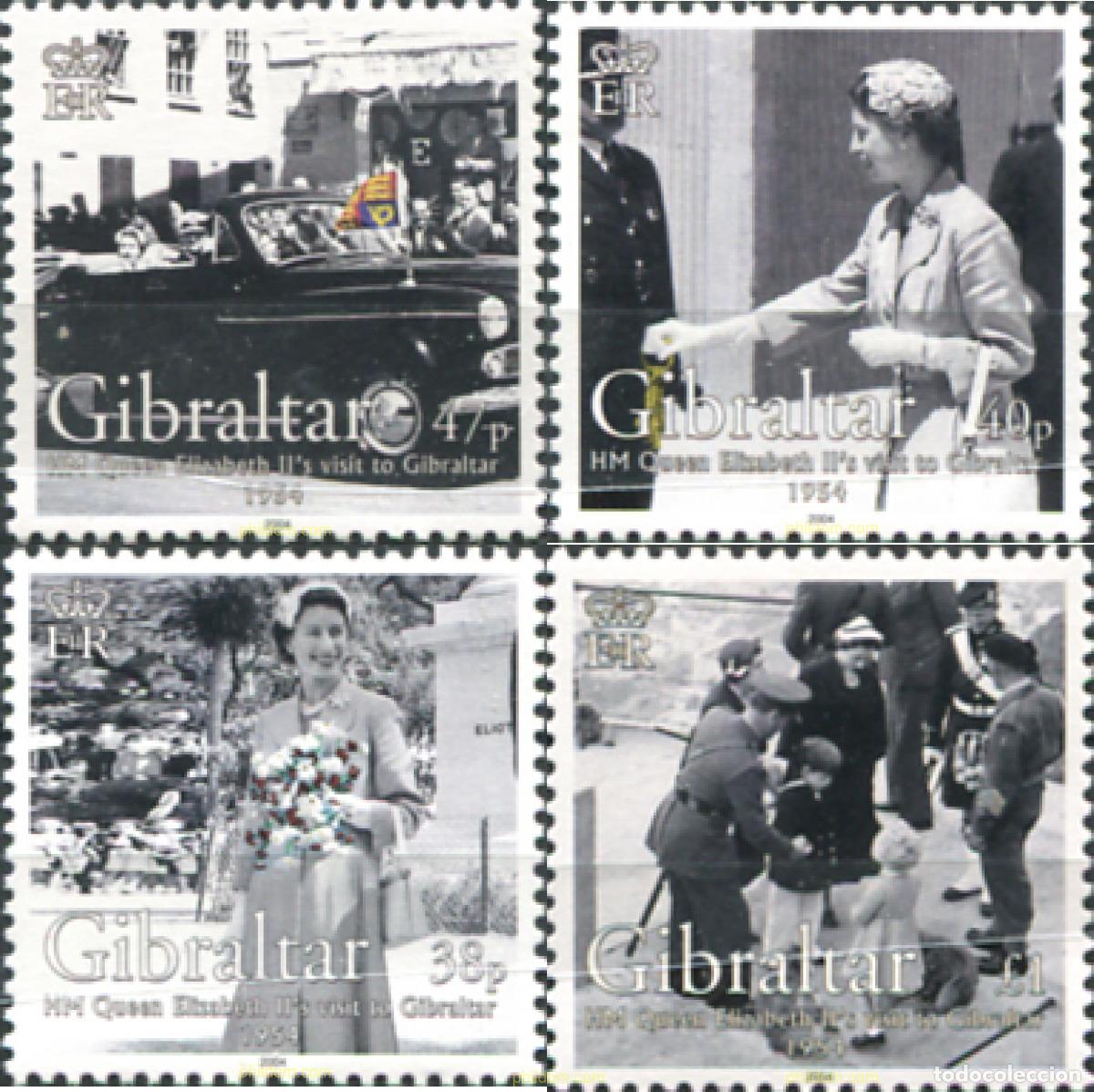 Sellos: 141928 MNH GIBRALTAR 2004 50 ANIVERSARIO DE LA VISITA DE LA REINA ISABEL II