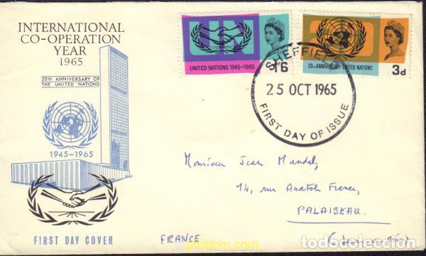 Sellos: 371057 MNH GRAN BRETA&Ntilde;A 1965 20 ANIVERSARIO DE LAS NACIONES UNIDAS