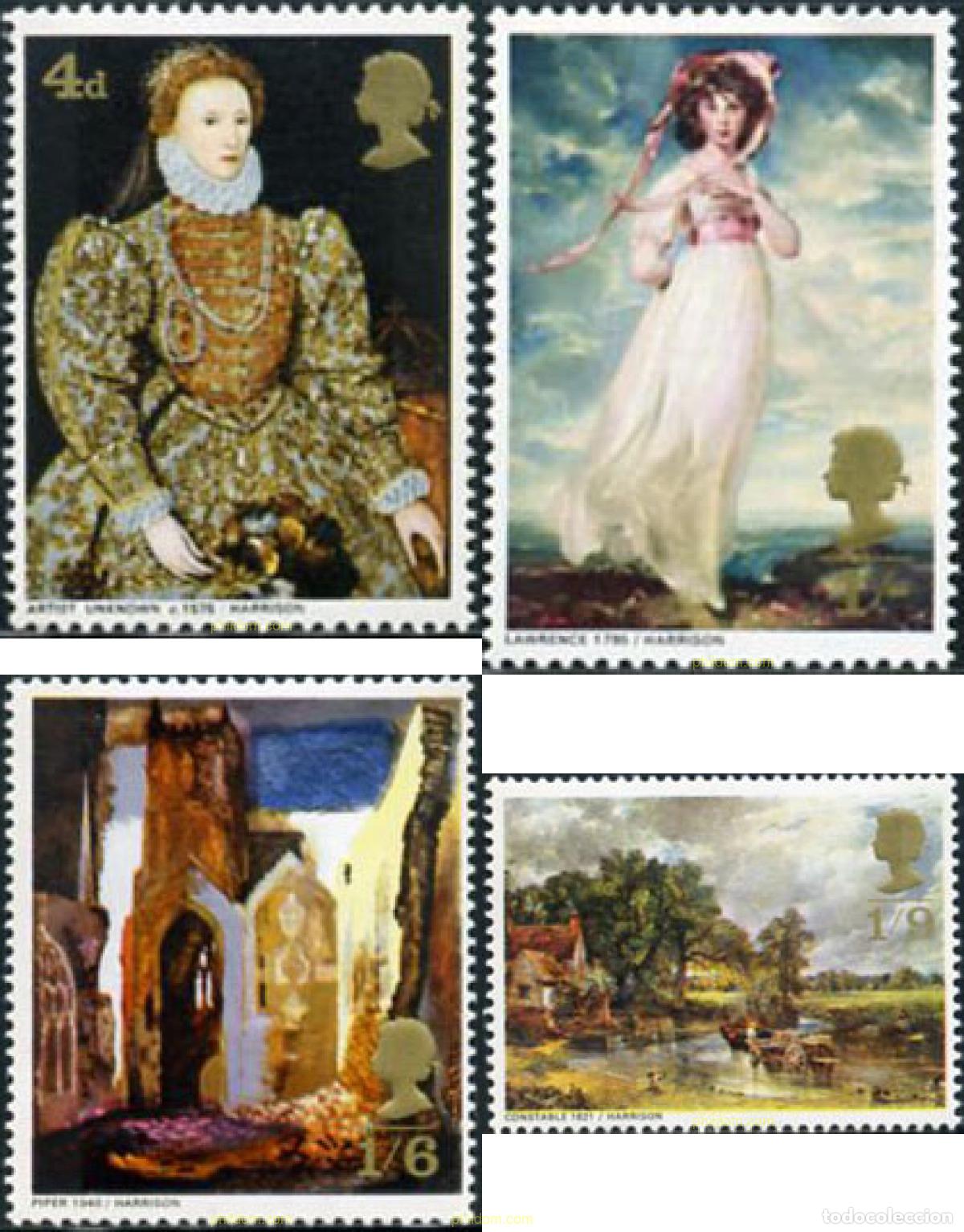 Sellos: 142023 MNH GRAN BRETA&Ntilde;A 1968 PINTORES BRITANICOS