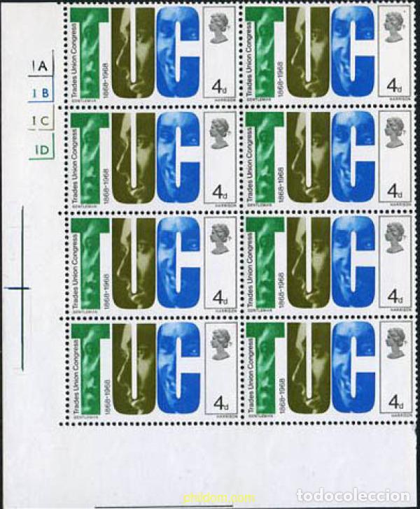 Sellos: 212664 MNH GRAN BRETA&Ntilde;A 1968 50 ANIVERSARIO DEL DERECHO A VOTO DE LAS MUJERES