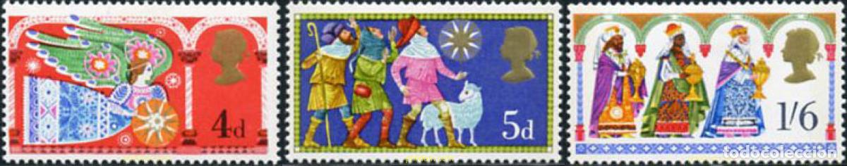 Sellos: 142062 MNH GRAN BRETA&Ntilde;A 1969 NAVIDAD