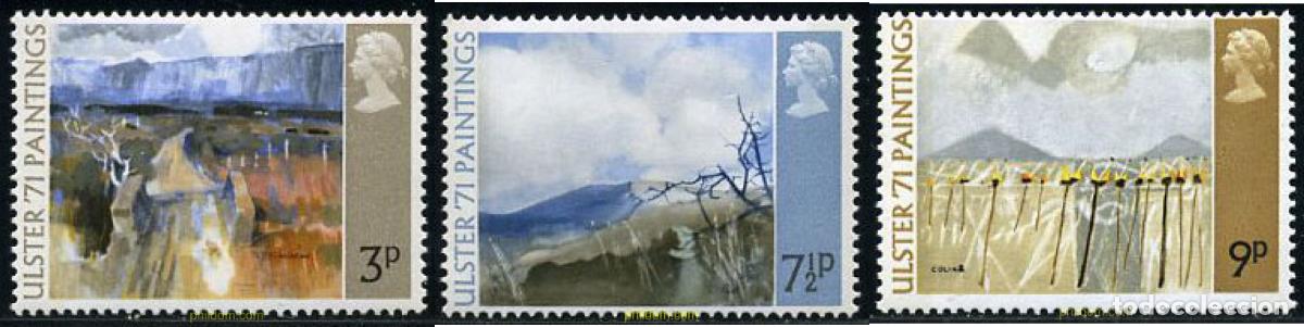 Sellos: 142093 MNH GRAN BRETA&Ntilde;A 1971 PINTORES IRLANDESES
