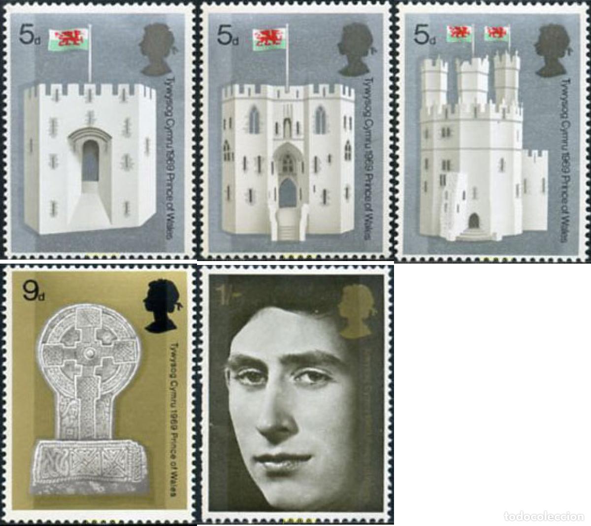 Sellos: 212154 HINGED GRAN BRETA&Ntilde;A 1969 INVESTIDURA DEL PRINCIPE DE GALES