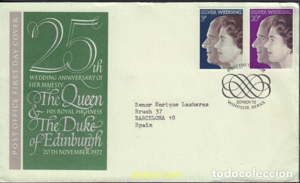 Francobolli: 445768 MNH GRAN BRETA&Ntilde;A 1972 BODAS DE PLATA DE ISABEL II