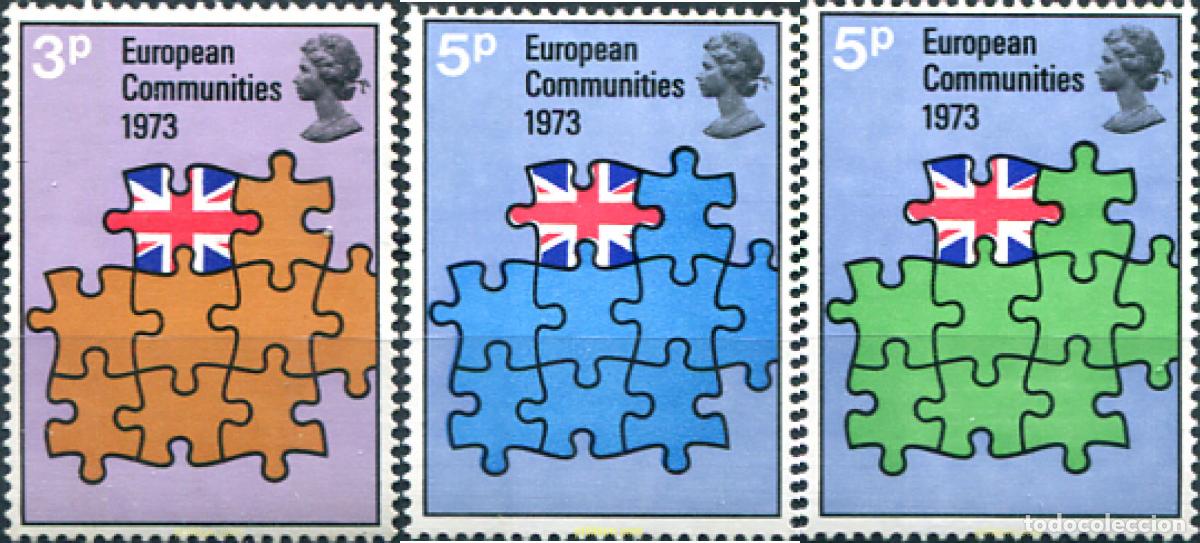 Francobolli: 142148 MNH GRAN BRETA&Ntilde;A 1973 ENTRADA DEL REINO UNIDO A LA COMUNIDAD EUROPEA