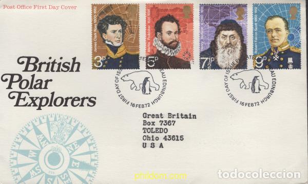 Francobolli: 641527 MNH GRAN BRETA&Ntilde;A 1972 EXPLORADORES POLARES BRITANICOS