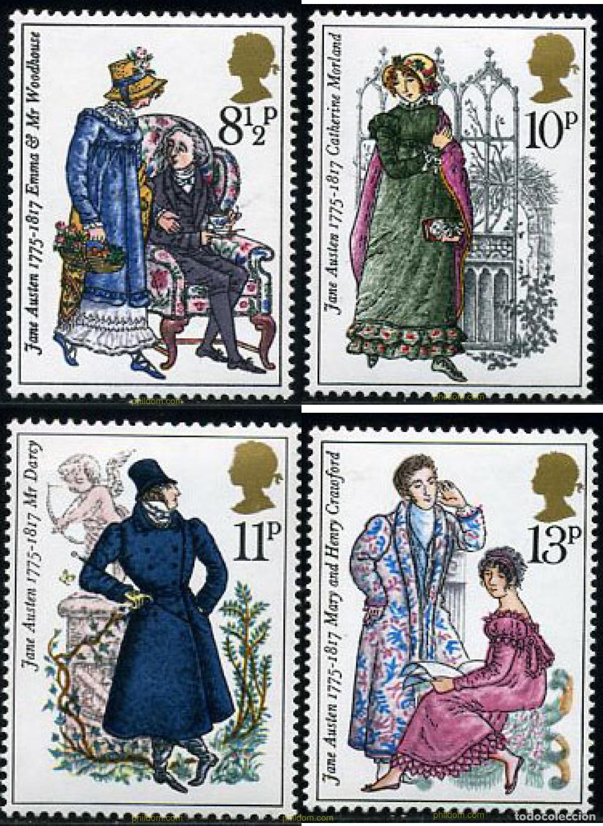 Francobolli: 142216 MNH GRAN BRETA&Ntilde;A 1975 BICENTENARIO DEL NACIMIENTO DE JANE AUSTEN