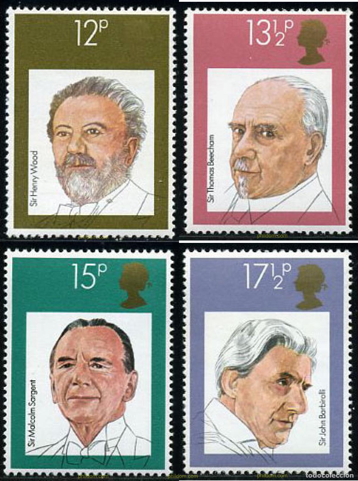 Briefmarken: 142291 MNH GRAN BRETA&Ntilde;A 1980 DIRECTORES DE ORQUESTAS BRITANICOS