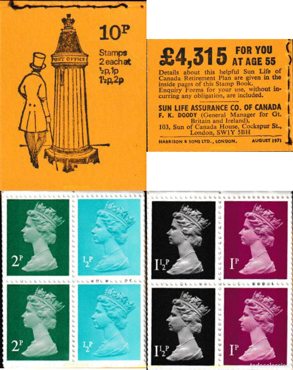 Sellos: 609785 MNH GRAN BRETA&Ntilde;A 1971 ISABEL II