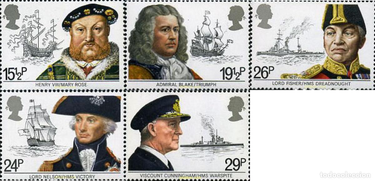 Sellos: 142309 MNH GRAN BRETA&Ntilde;A 1982 PATRIMONIO MARITIMO