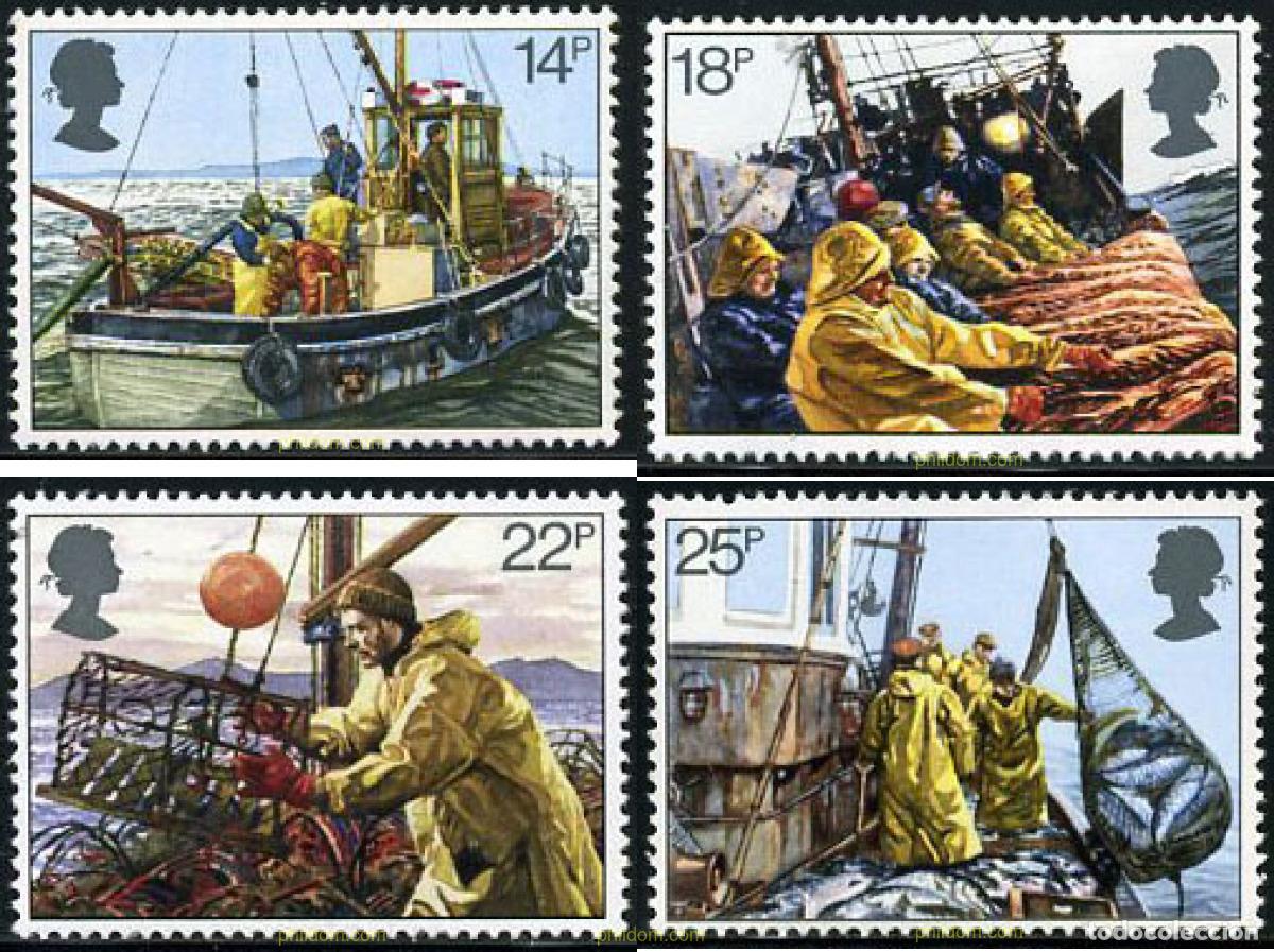 Sellos: 142303 MNH GRAN BRETA&Ntilde;A 1981 A&Ntilde;O DE LOS PESCADORES