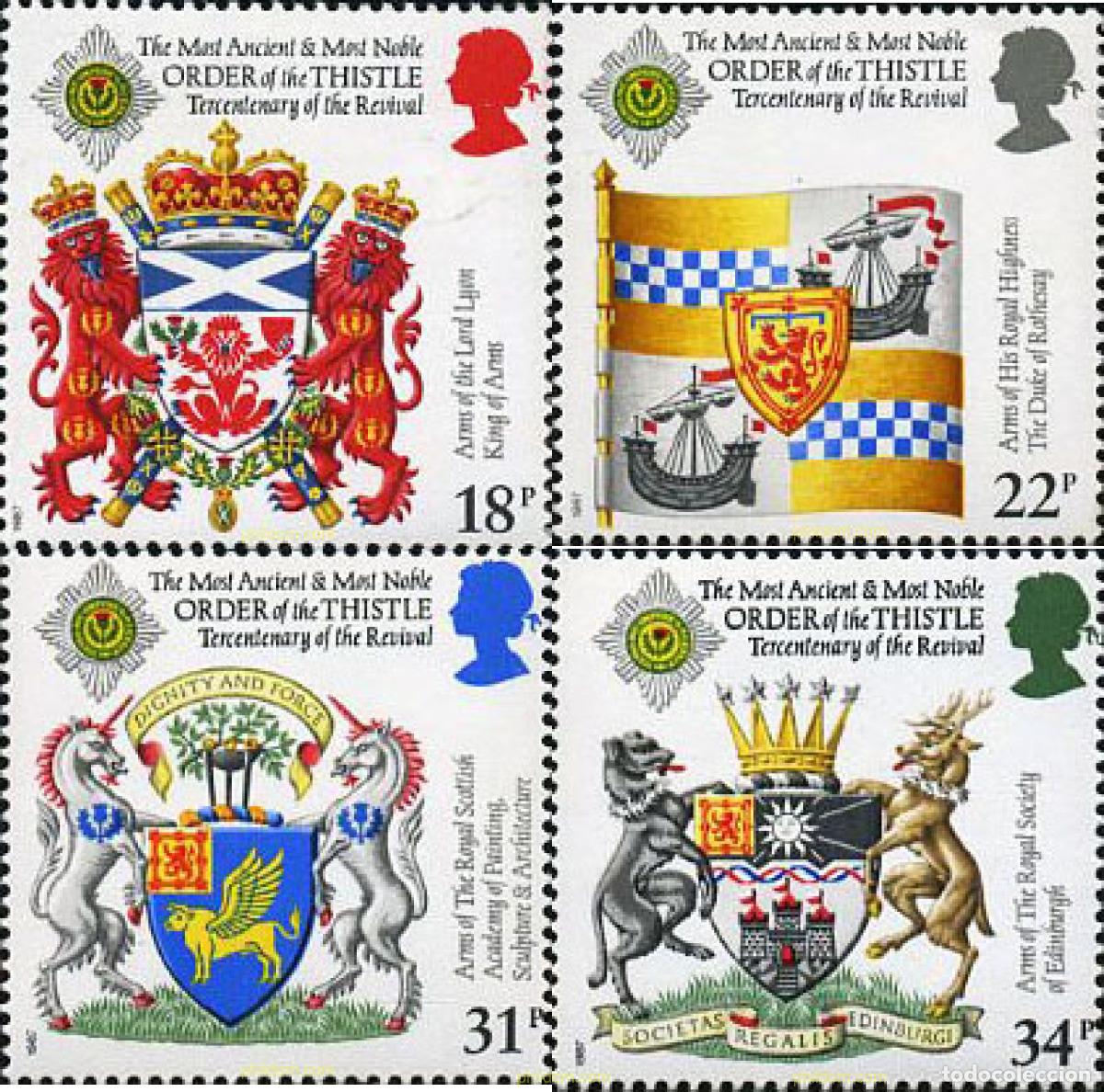 Sellos: 142367 MNH GRAN BRETA&Ntilde;A 1987 HERALDICA