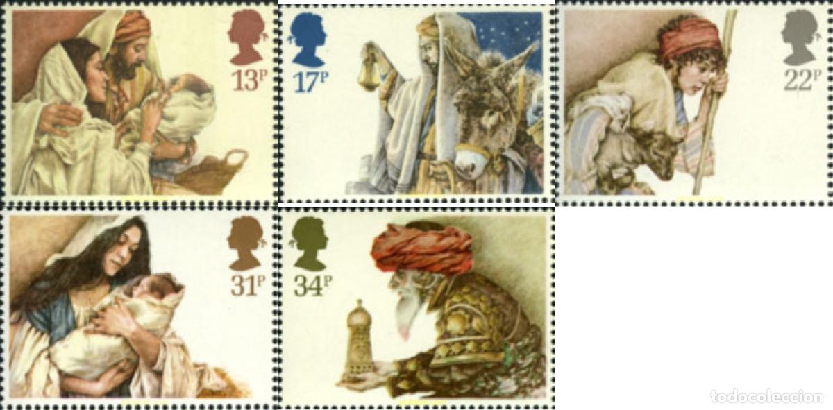 Sellos: 142342 MNH GRAN BRETA&Ntilde;A 1984 NAVIDAD