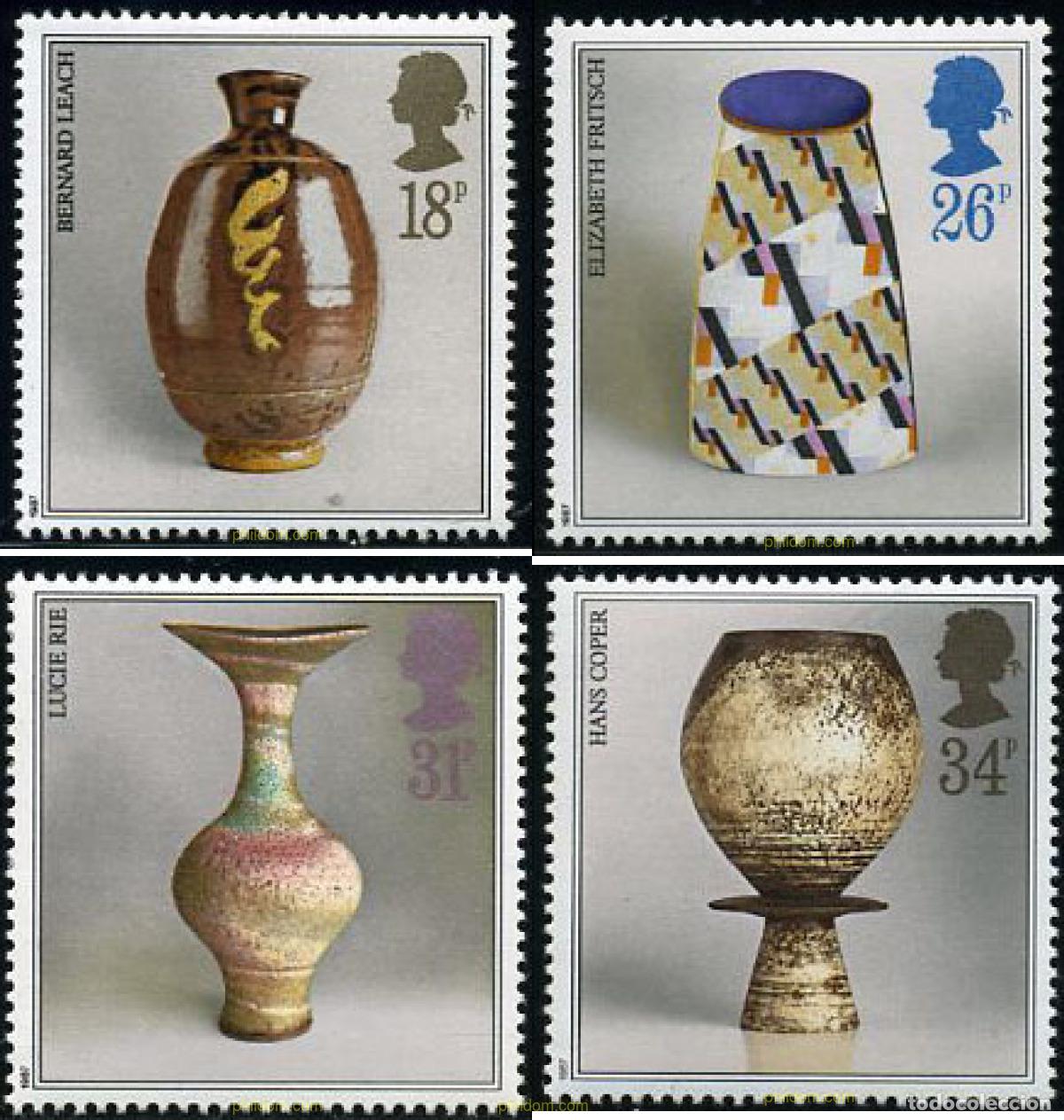 Sellos: 142371 MNH GRAN BRETA&Ntilde;A 1987 ARTE MODERNO