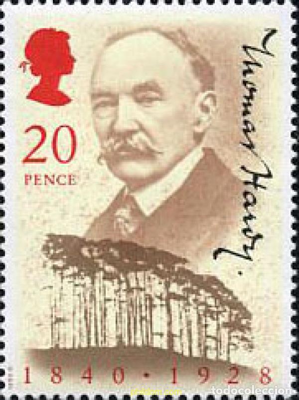 Sellos: 142397 MNH GRAN BRETA&Ntilde;A 1990 150 ANIVERSARIO DEL NACIMIENTO DE THOMAS HARDY