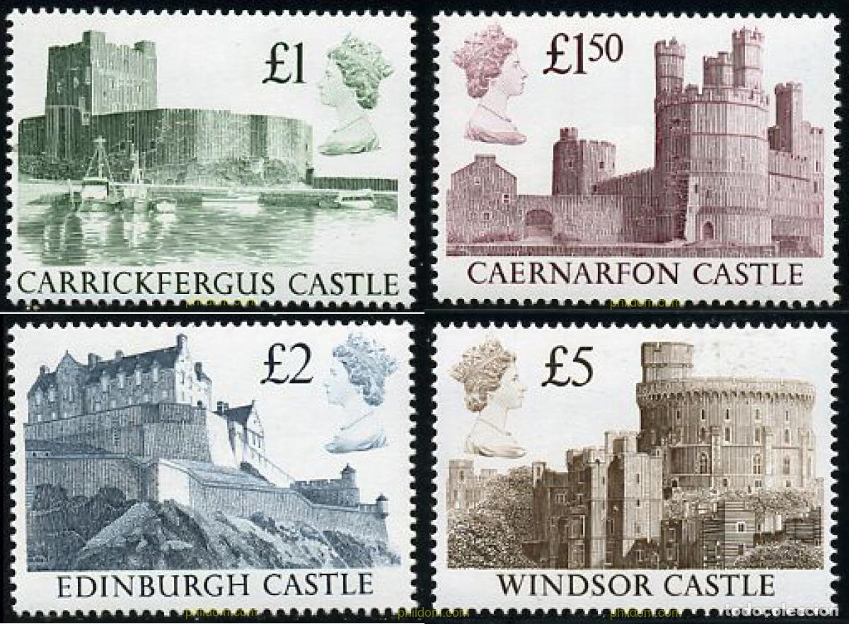 Sellos: 142387 MNH GRAN BRETA&Ntilde;A 1988 CASTILLOS BRITANICOS