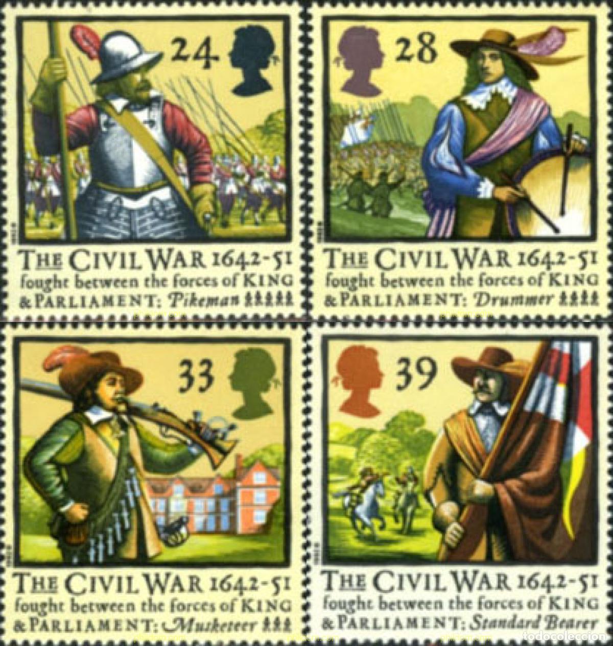 Sellos: 142411 MNH GRAN BRETA&Ntilde;A 1992 350 ANIVERSARIO DE LA BATALLA DE EDGEHILL