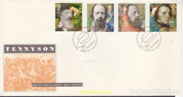 Sellos: 445879 MNH GRAN BRETA&Ntilde;A 1992 CENTENARIO DE LA MUERTE DE LORD ALFRED TENNYSON