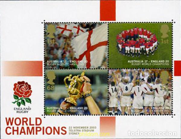 Sellos: 142453 MNH GRAN BRETA&Ntilde;A 2003 CAMPEONES DEL MUNDO DE RUGBY