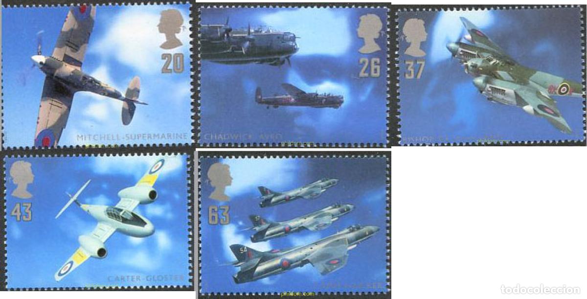 Sellos: 142440 MNH GRAN BRETA&Ntilde;A 1997 AVIONES Y CONSTRUCTORES