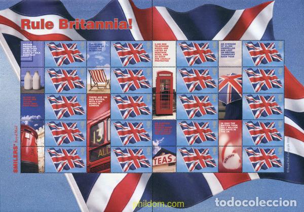 Sellos: 146283 MNH GRAN BRETA&Ntilde;A 2001 CENTENARIO DE LAS BANDERAS DE LA ROYAL NAVY