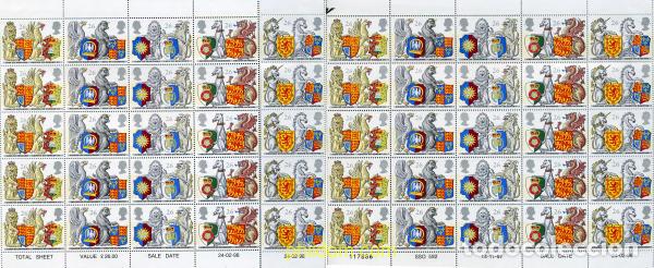 Sellos: 336359 MNH GRAN BRETA&Ntilde;A 1998 650 ANIVERSARIO DE LA ORDEN DE LA JARRETERA