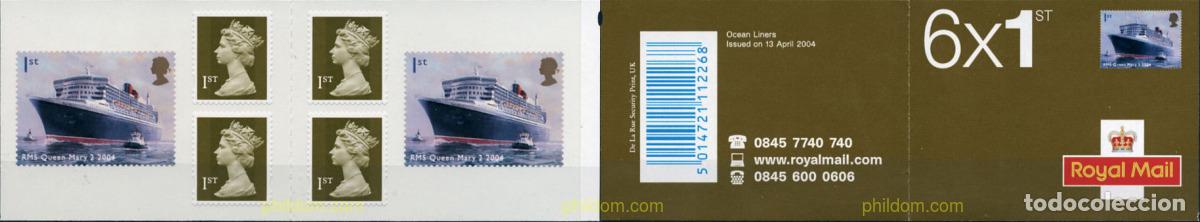 Sellos: 142490 MNH GRAN BRETA&Ntilde;A 2004 PAQUEBOTES