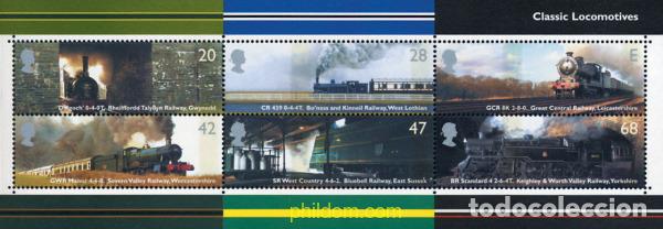 Sellos: 142691 MNH GRAN BRETA&Ntilde;A 2004 TRENES