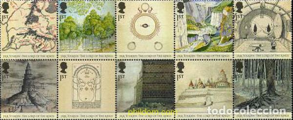 Sellos: 142461 MNH GRAN BRETA&Ntilde;A 2004 50 ANIVERSARIO DE LA PUBLICACION DE LOS PRIMEROS TOMOS DE &rdquo;EL SE&Ntilde;OR