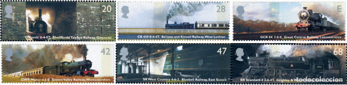 Sellos: 142690 MNH GRAN BRETA&Ntilde;A 2004 TRENES