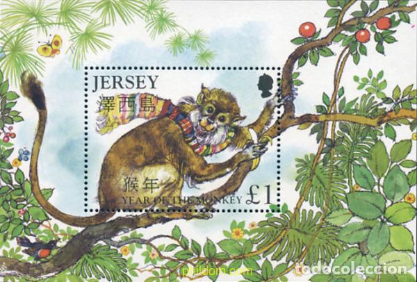 Sellos: 142990 MNH JERSEY 2004 A&Ntilde;O LUNAR CHINO - A&Ntilde;O DEL MONO