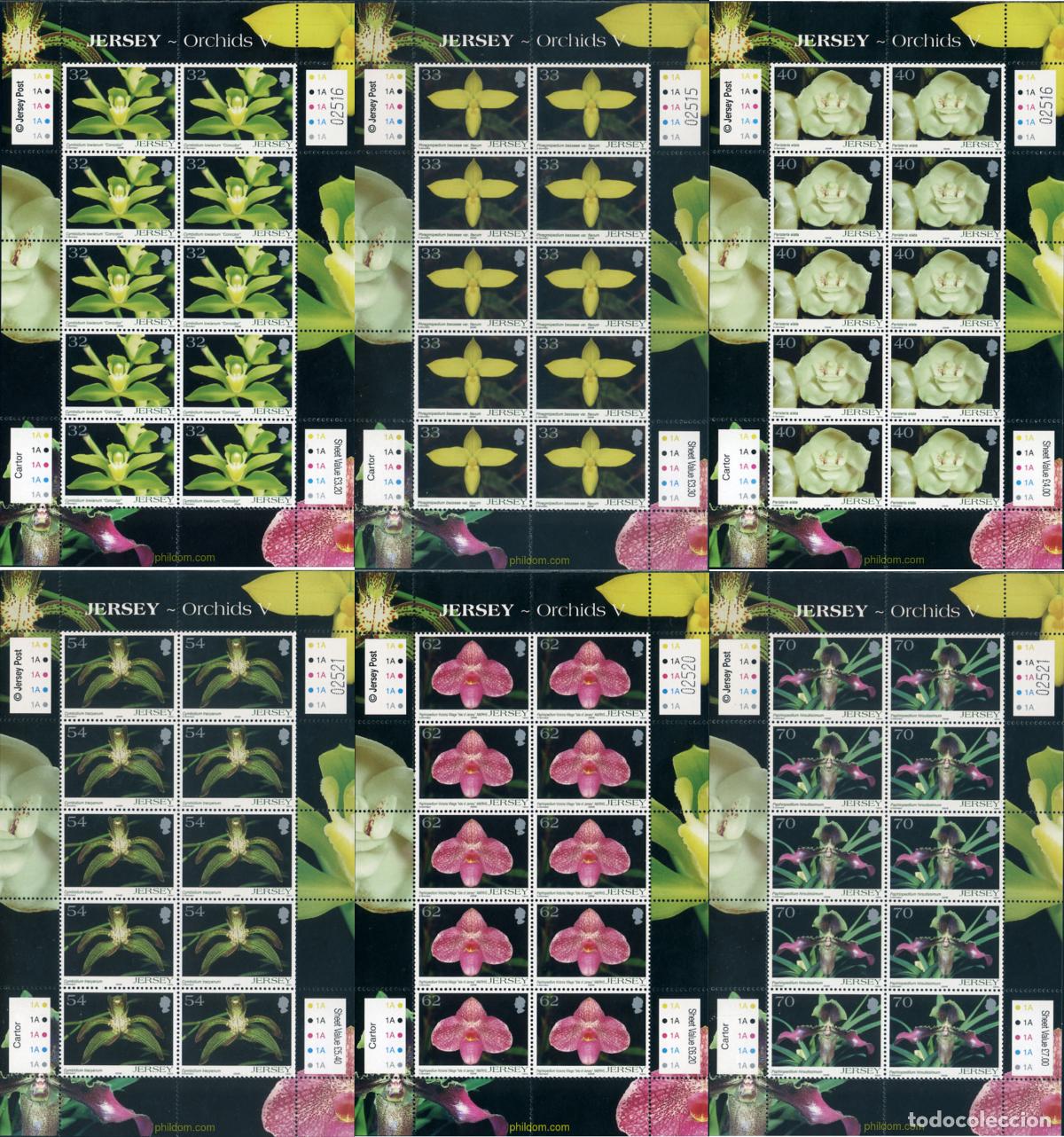 Sellos: 146291 MNH JERSEY 2004 ORQUIDEAS