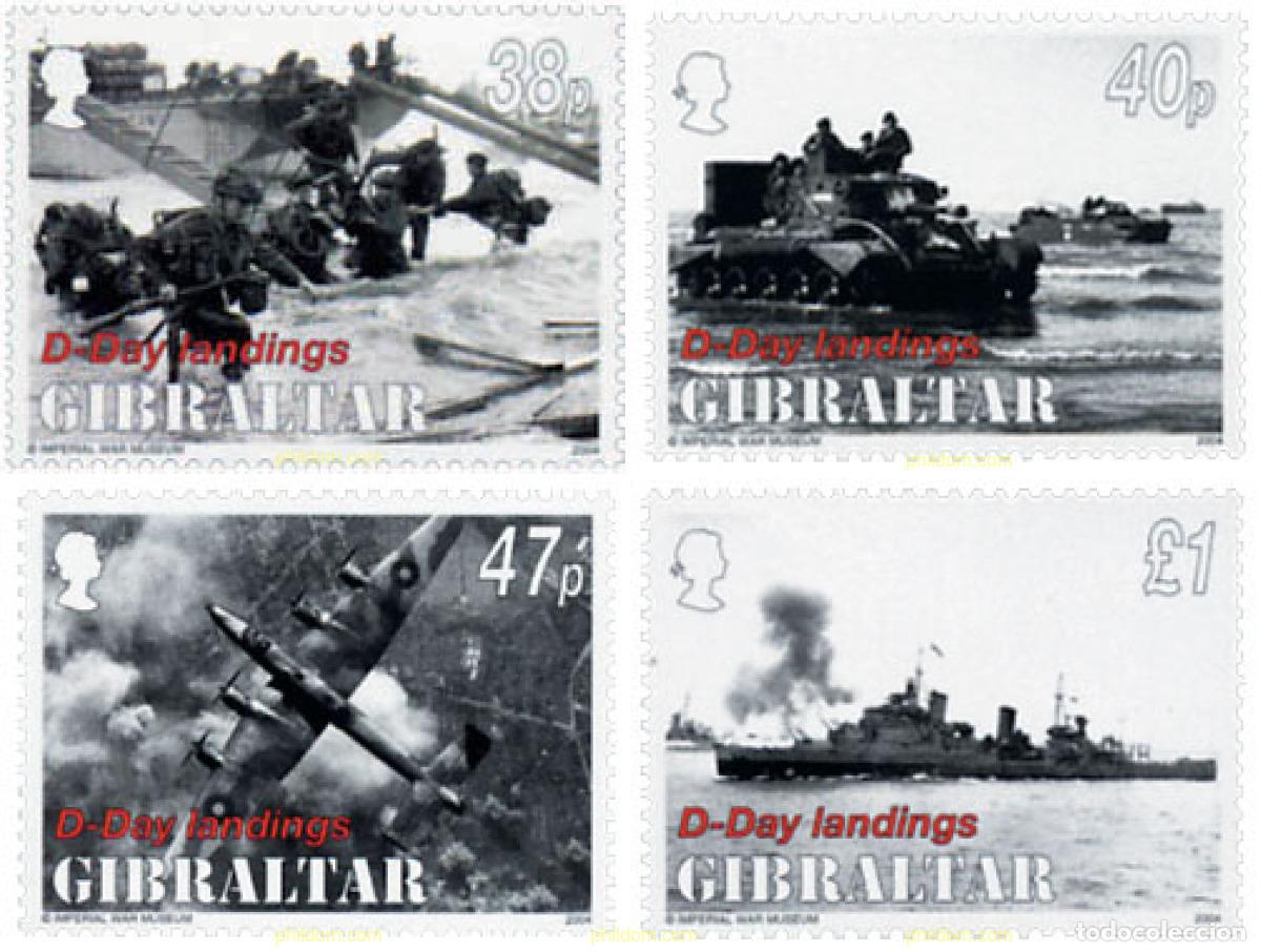 Sellos: 151745 MNH GIBRALTAR 2004 60 ANIVERSARIO DEL DESEMBARCO DE NORMANDIA