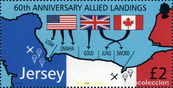 Sellos: 153314 MNH JERSEY 2004 60 ANIVERSARIO DEL DESEMBARCO DE NORMANDIA