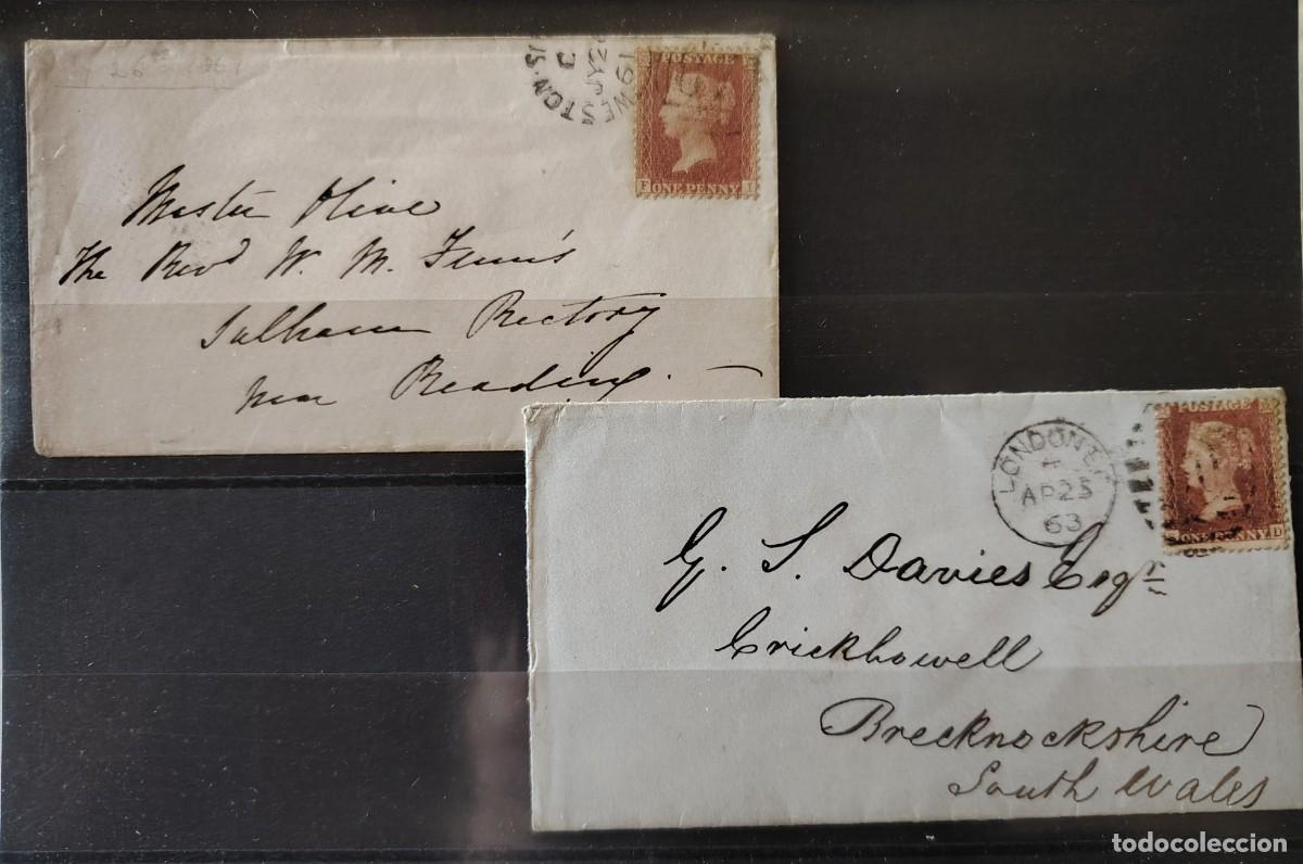 Sellos: 2 PRECIOSAS CARTAS INGLESAS CIRCULADAS Y ANTIGUAS
