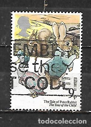 Sellos: 1979: A&ntilde;o internacional del ni&ntilde;o. Cuentos infantiles - &rdquo;Peter Rabbit&rdquo; (usado)