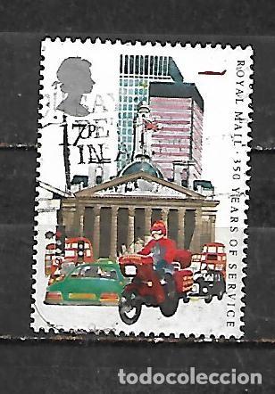 Sellos: 1985: 350 Aniversario del correo brit&aacute;nico - Mensajero, bolsa de Londres (usado)