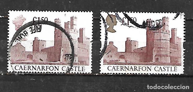 Sellos: 1992: Castillos brit&aacute;nicos - Caernarfon (usado)