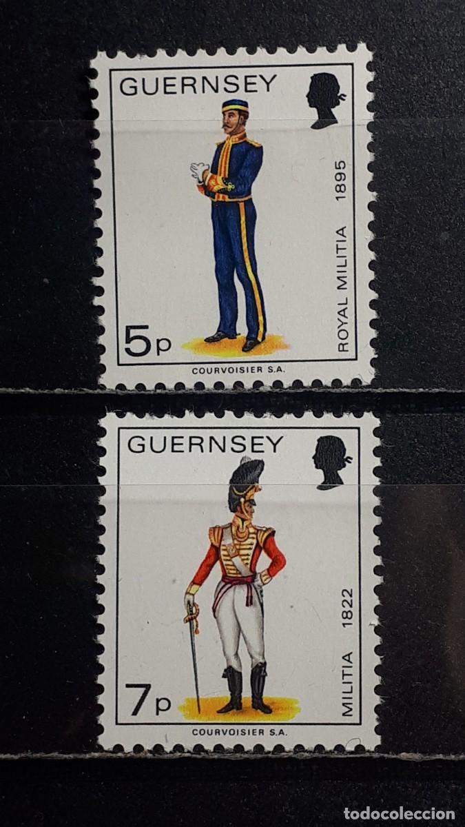Sellos: GUERNESEY. A&Ntilde;O 1976. **. YVERT 130/1.