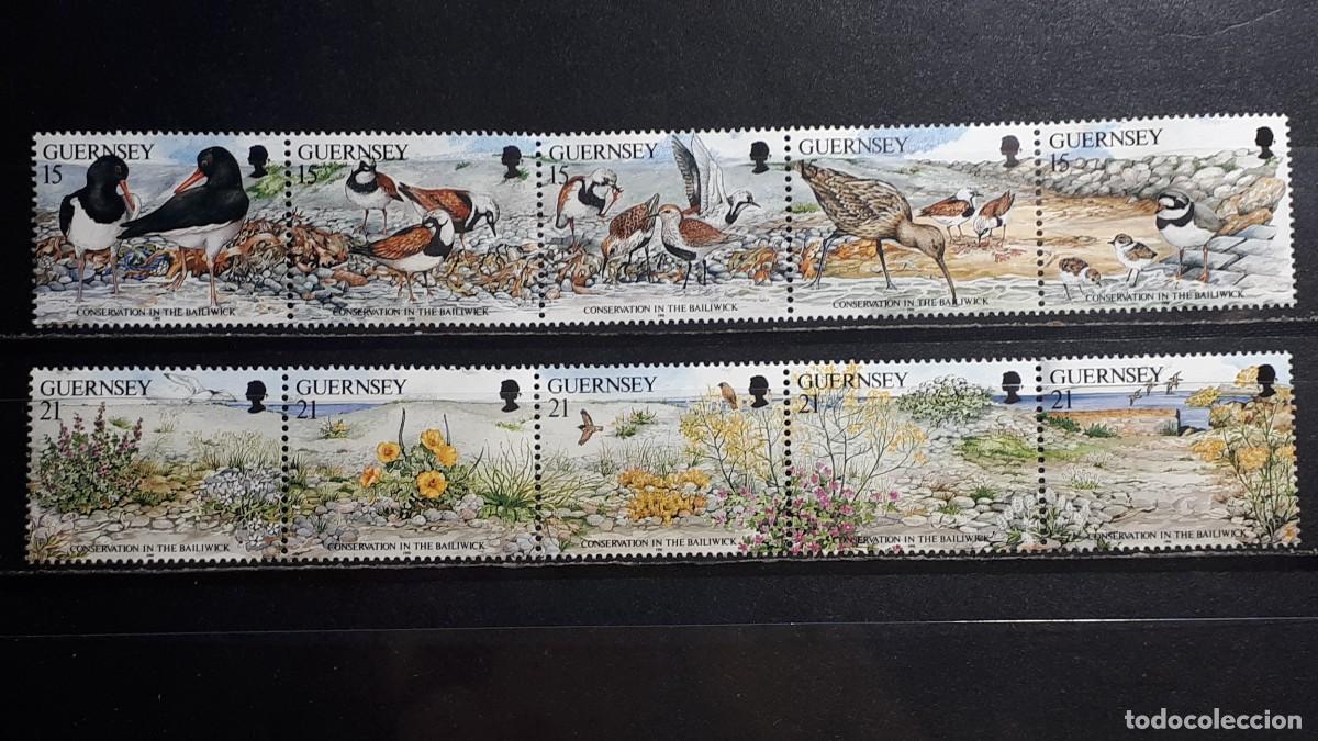Sellos: GUERNESEY. A&Ntilde;O 1991. **. YVERT 534/43