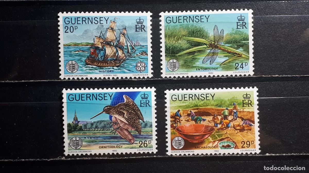 Sellos: GUERNESEY. A&Ntilde;O 1982. **. YVERT 249/52