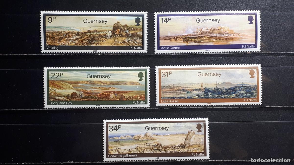 Sellos: GUERNESEY. A&Ntilde;O 1985. **. YVERT 349/53