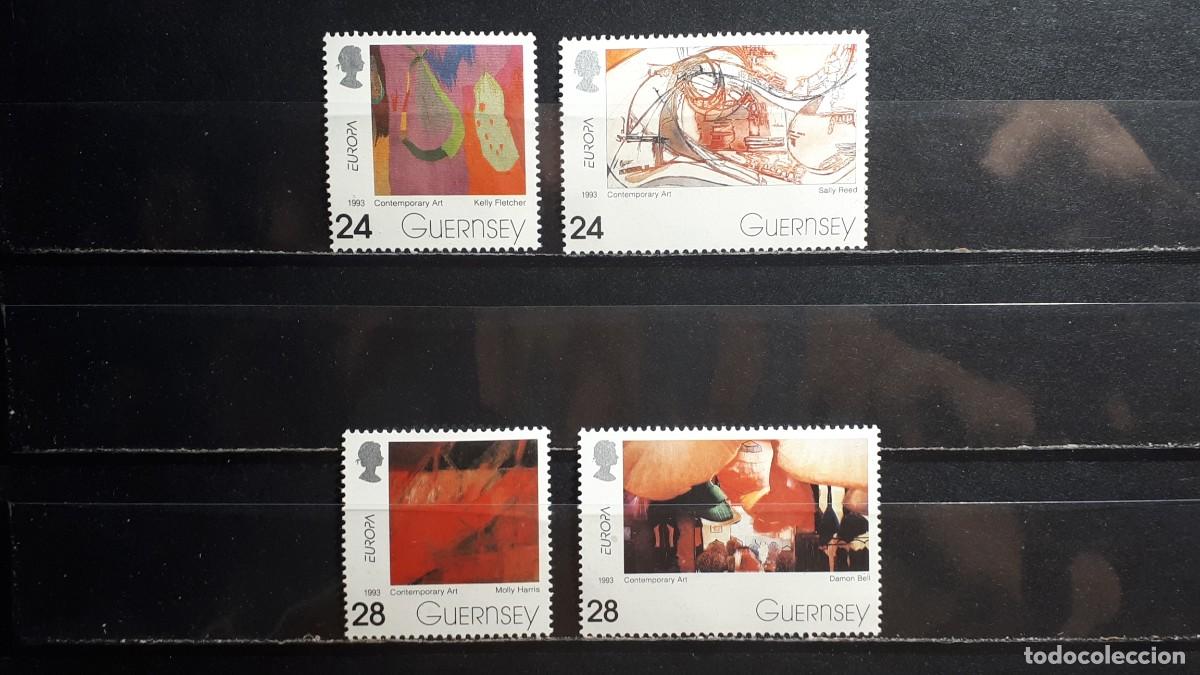 Sellos: GUERNESEY. A&Ntilde;O 1993. **. YVERT 616/9